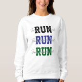 Runners Fun Design Run voor je geest en je hart Trui (Voorkant)