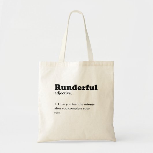 Runners Gift Runderful Definition Canvas tas (Voorkant)