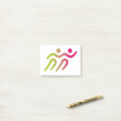 runners groep illustratie post-it® notes (Op bureau)