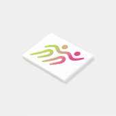 runners groep illustratie post-it® notes (Schuin)