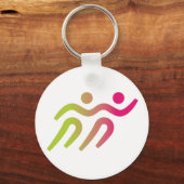 runners groep illustratie sleutelhanger (Voorkant)