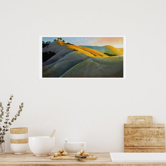 Runners in Poly Canyon Poster (Keuken)