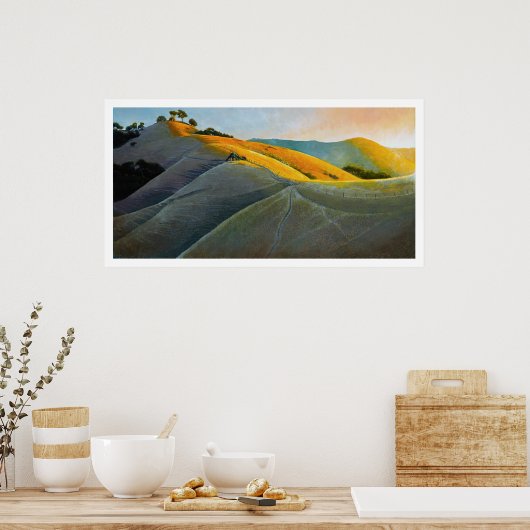 Runners in Poly Canyon Poster (Keuken)