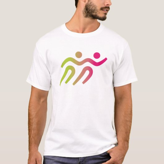 Runners jongen met meisjes t-shirt (Voorkant)