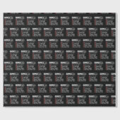 Runner's Life Funny Marathon Running Checklist Cadeaupapier (Vlak)