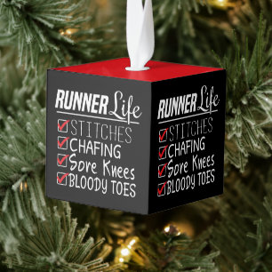 Runner's Life Funny Marathon Running Checklist Decoratie