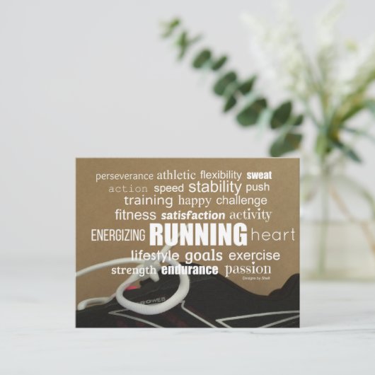 Runners Motivatie Collage Briefkaart (Staand voorkant)