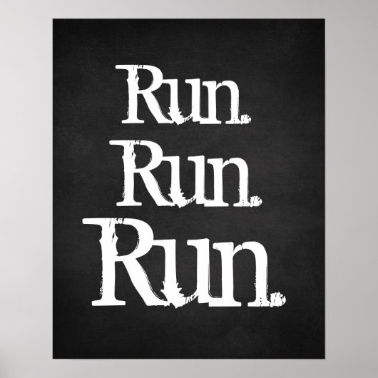 Runners om lijst te doen poster (Voorkant)