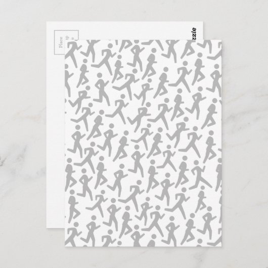 Runner's patroon briefkaart (Voorkant / Achterkant)