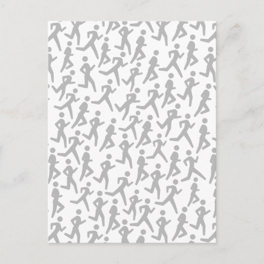 Runner's patroon briefkaart (Voorkant)