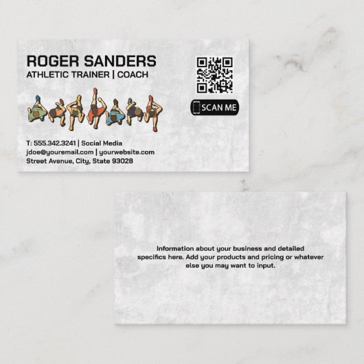 Runners Top Uitzicht | Coach Trainer Visitekaartje (Voorkant / Achterkant)