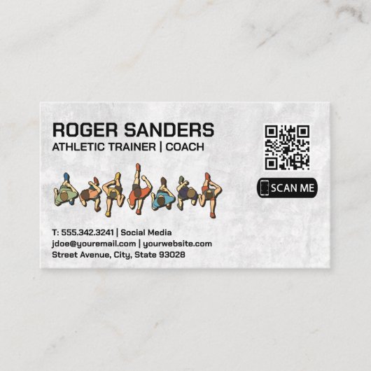 Runners Top Uitzicht | Coach Trainer Visitekaartje (Voorkant)