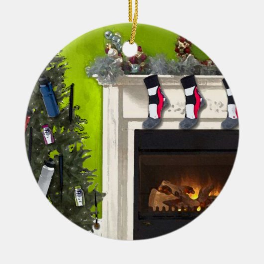 Runner's Tree Keramisch Ornament (Voorkant)