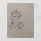 Runners Upper Body Pencil Schets Briefkaart (Voorkant)