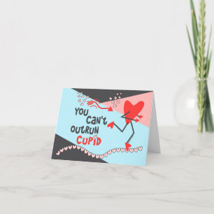 Runners Valentijn - u kunt niet Cupid Kaart oversc