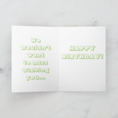 Runners Verjaardag Wenskaart Kaart (Binnen)