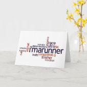 Runner's Words Kaart (Gele Bloem)