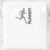 Runners Zone Oval Sticker (Tas)