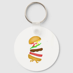 Runnin burger sleutelhanger