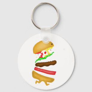 Runnin burger sleutelhanger