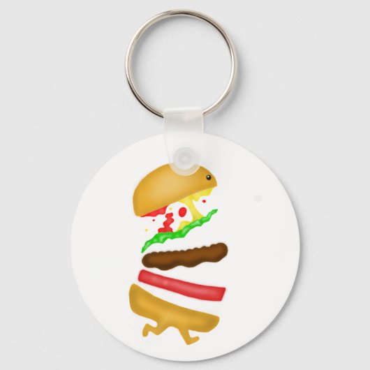 Runnin burger sleutelhanger (Voorkant)