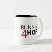 Running4Hope Mug Tweekleurige Koffiemok (Voorkant rechts)