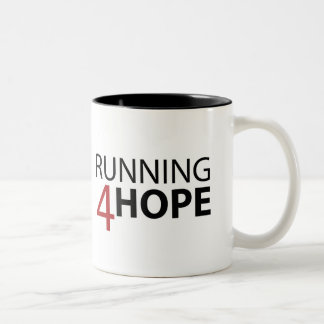 Running4Hope Mug Tweekleurige Koffiemok