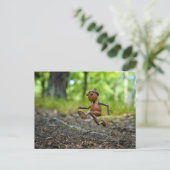 Running Acorn Elf - sport Briefkaart (Staand voorkant)