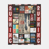 RUNNING ART Runner papa Mam Tour Fleece Deken (Voorkant)