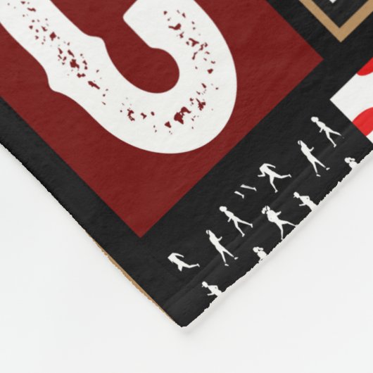 RUNNING ART Runner papa Mam Tour Fleece Deken (Hoek)