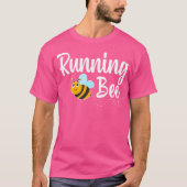 Running Bee Runner Funny Bumblebee T-shirt (Voorkant)