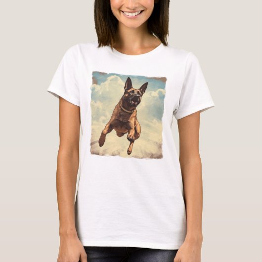 Running Belgian Malinois T-shirt (Voorkant)
