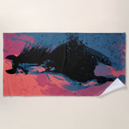 Running Black Horse Strandlaken