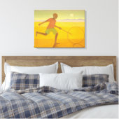 Running Boy 2010 Canvas Afdruk (Insitu (Slaapkamer))