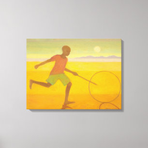 Running Boy 2010 Canvas Afdruk