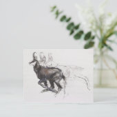 Running Chamois Briefkaart (Staand voorkant)