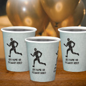 Running Champ race of fitness thema - jouw tekst o Papieren Bekers