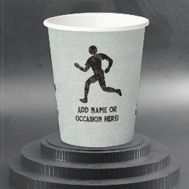 Running Champ race of fitness thema - jouw tekst o Papieren Bekers