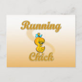 Running Chick Briefkaart (Voorkant)