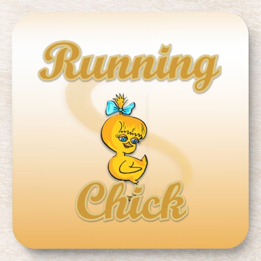 Running Chick Drankjes Onderzetter (Voorkant)