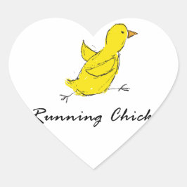 Running Chick Hart Sticker