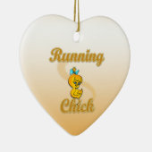Running Chick Keramisch Ornament (Rechts)