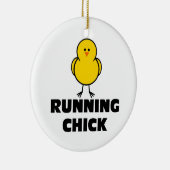 Running Chick Keramisch Ornament (Rechts)