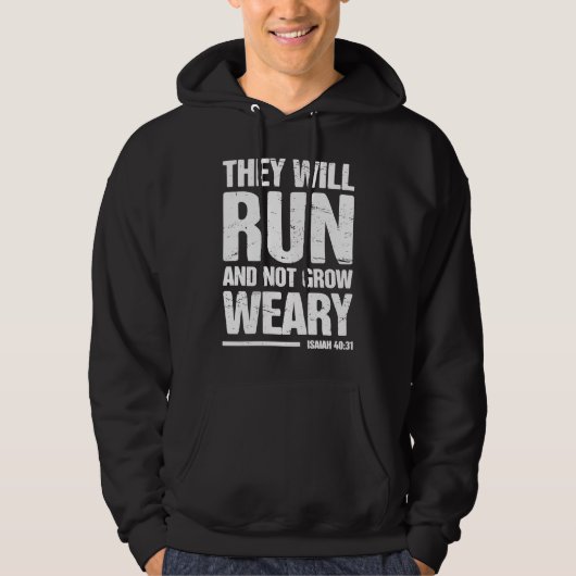 Running Christian Athlete Christian Workout Hoodie (Voorkant)