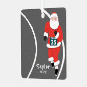 Running Christmas Collectible Metalen Ornament (Voorkant links)