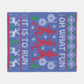 Running Christmas Gift Idea What Fun It Is To Run Fleece Deken (Voorkant (Horizontaal))