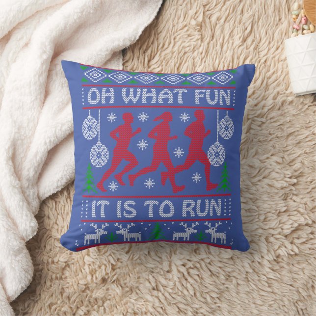 Running Christmas Gift Idea What Fun It Is To Run Kussen (Deken)