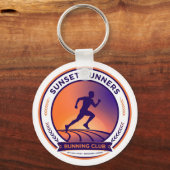 Running Club Sunset Runner Keychain (Voorkant)