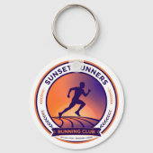 Running Club Sunset Runner Keychain (Achterkant)