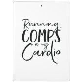 Running Comps is mijn Cardio RE klembord (Achterkant)